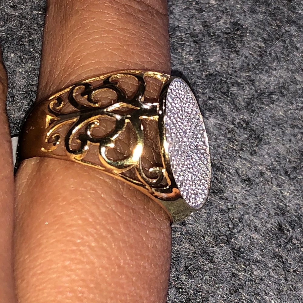 Men’s custom made real diamond pinky ring .54cttw - Picture 6 of 7